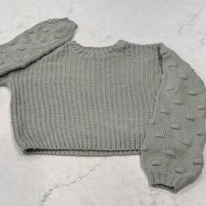 moon & madison Gray Knit Kids Sweater